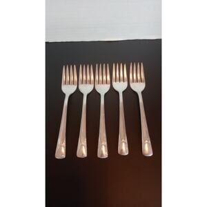Embassy Silver Plate Dinner Fork - Set Of 5 - 6 Inches Long